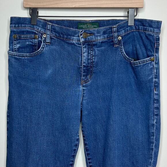 Lauren Ralph Lauren Modern Skinny Blue Jeans Size 14 - Picture 2 of 10